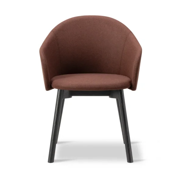 Fredericia Furniture Gomo Armchair fauteuil houten onderstel Blazer CUZ4D Dunalk-zwartgelakte eik