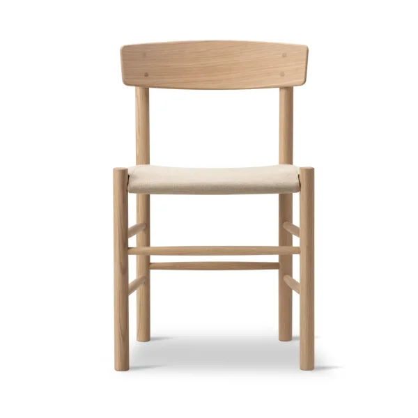 Fredericia Furniture J39 stoel Gezeept oak-naturel canvas