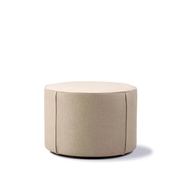 Fredericia Furniture Mono zitpoef Grand linnen beige-Ø55 cm