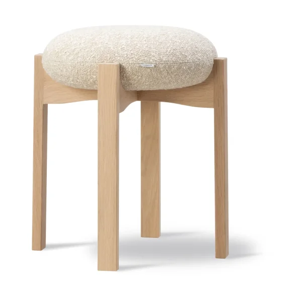Fredericia Furniture Pioneer poef laag Zero 0001-gevernist eik