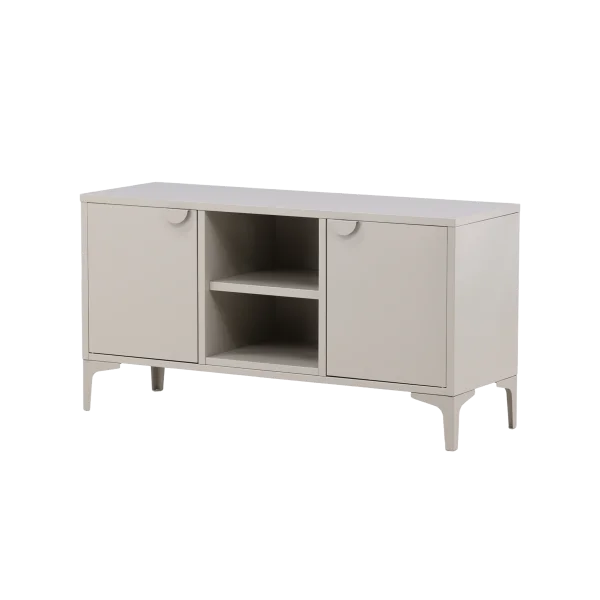 Frederik metalen tv-meubel beige - 120 x 40 cm