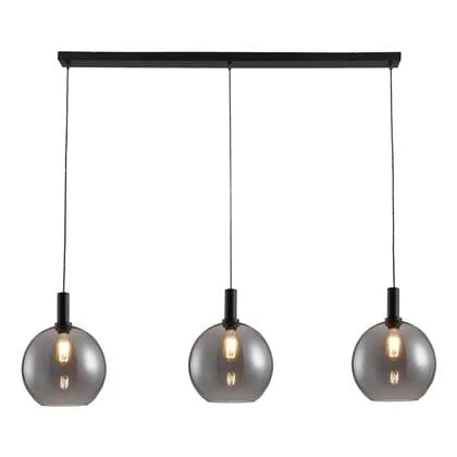 Freelight Hanglamp Chandra Smoke 3 Lichts 3 x 30cm