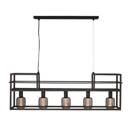 Freelight Hanglamp Culinara Zwart met Rek 120cm