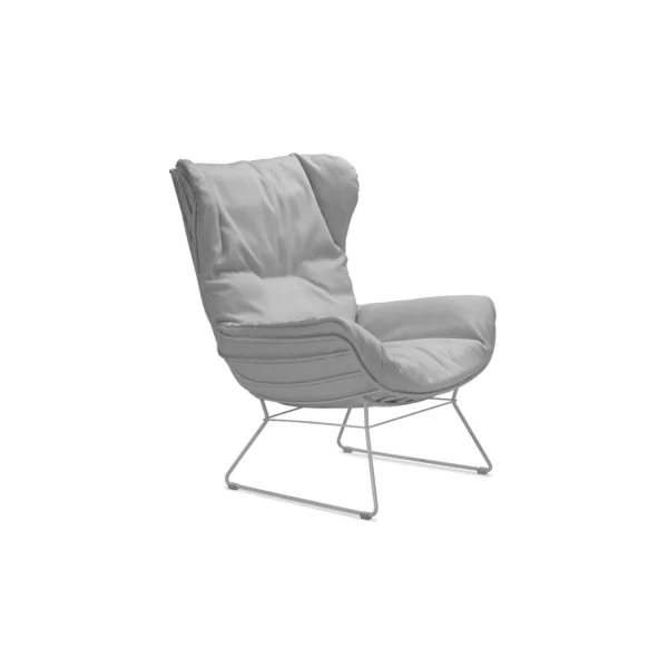 FREIFRAU Leyasol Wingback Loungefauteuil - Lopi charcoal - parel lichtgrijs (alleen voor binnen)