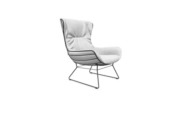 FREIFRAU Leyasol Wingback Loungefauteuil - Lopi marble - diepzwart