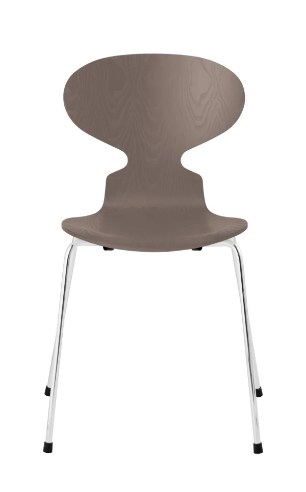 Fritz Hansen Ant Stoel - deep clay - verchroomd