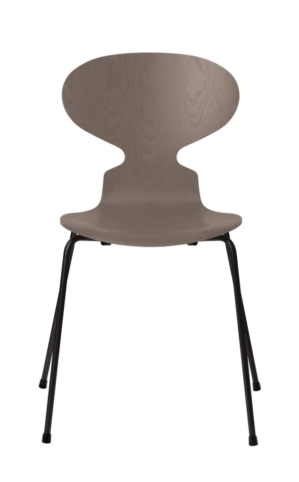 Fritz Hansen Ant Stoel - deep clay - zwart