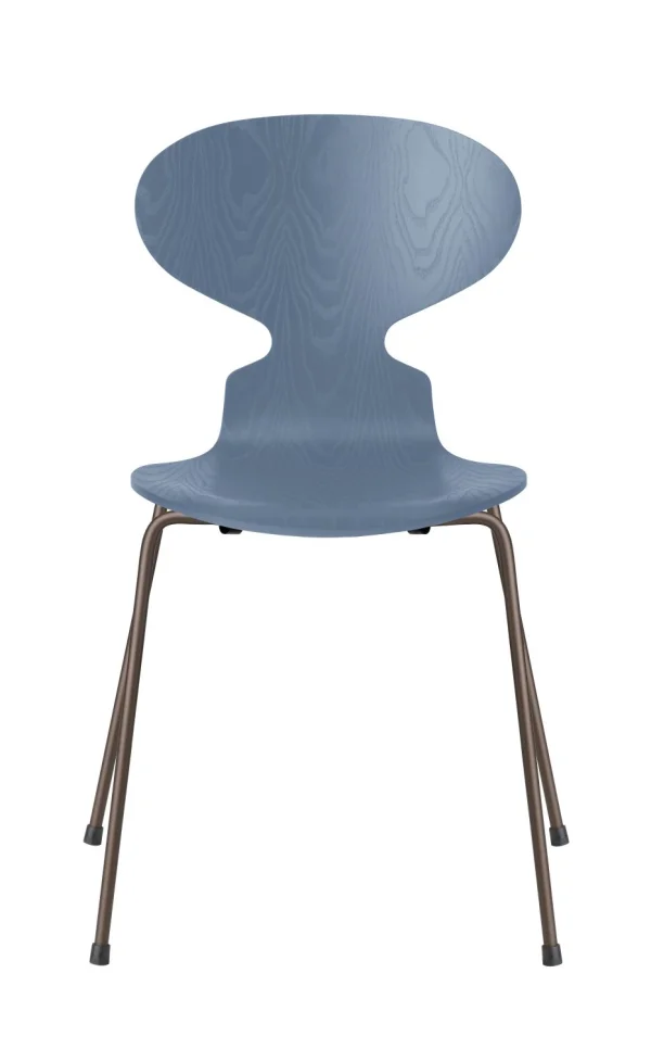 Fritz Hansen Ant Stoel - dusk blue - brons