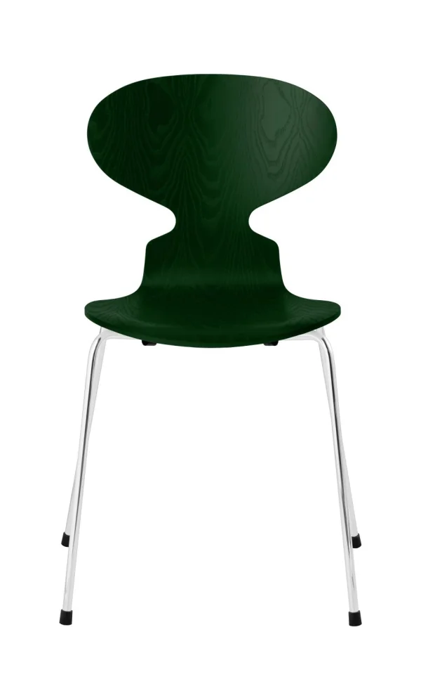 Fritz Hansen Ant Stoel - evergreen - verchroomd