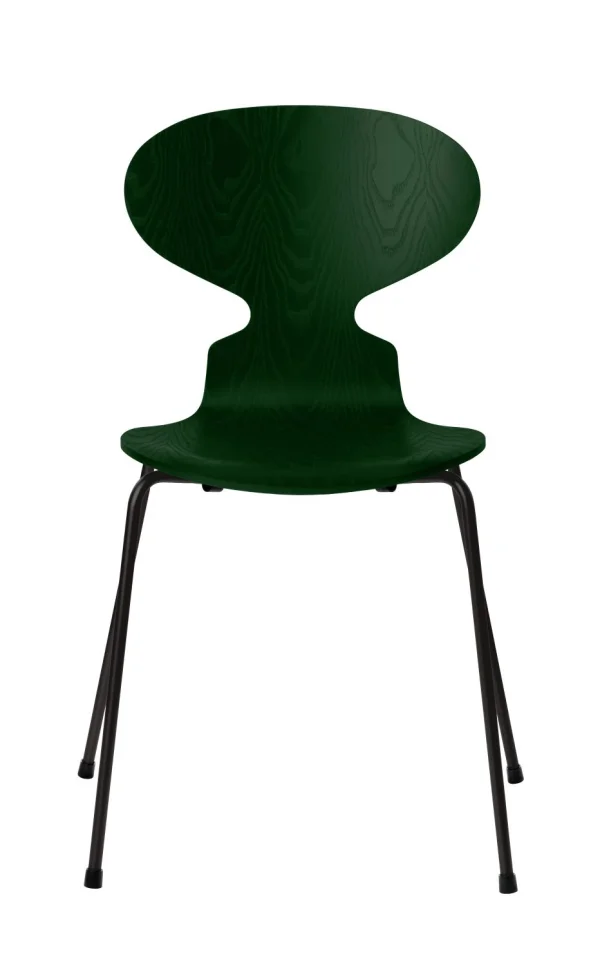 Fritz Hansen Ant Stoel - evergreen - zwart