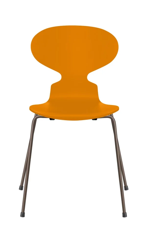 Fritz Hansen Ant Stoel - gelakt - burnt yellow - brons