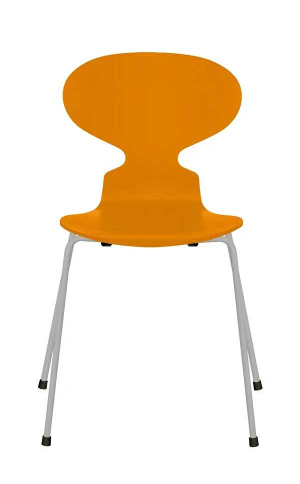 Fritz Hansen Ant Stoel - gelakt - burnt yellow - nine grey