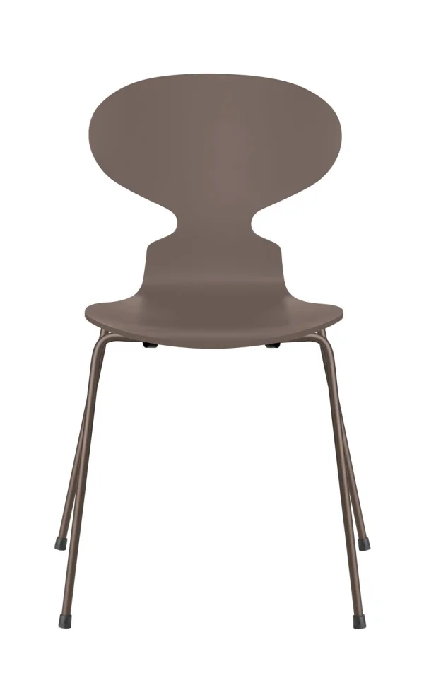 Fritz Hansen Ant Stoel - gelakt - deep clay - brons