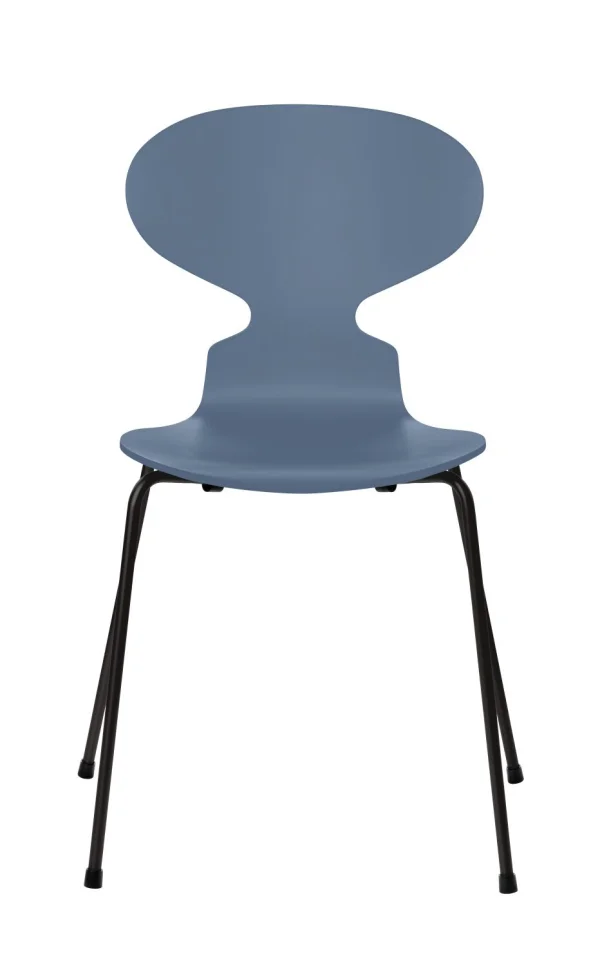 Fritz Hansen Ant Stoel - gelakt - dusk blue - zwart