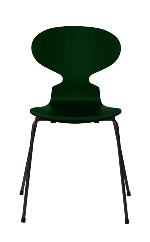 Fritz Hansen Ant Stoel - gelakt - evergreen - zwart