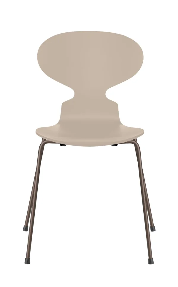 Fritz Hansen Ant Stoel - gelakt - light beige - brons