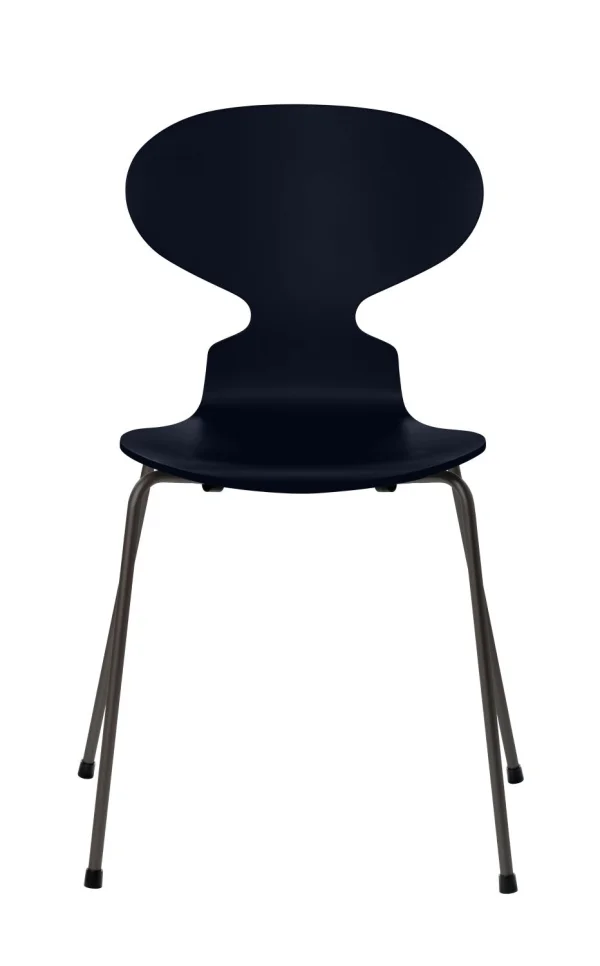 Fritz Hansen Ant Stoel - gelakt - midnightblue - grafiet