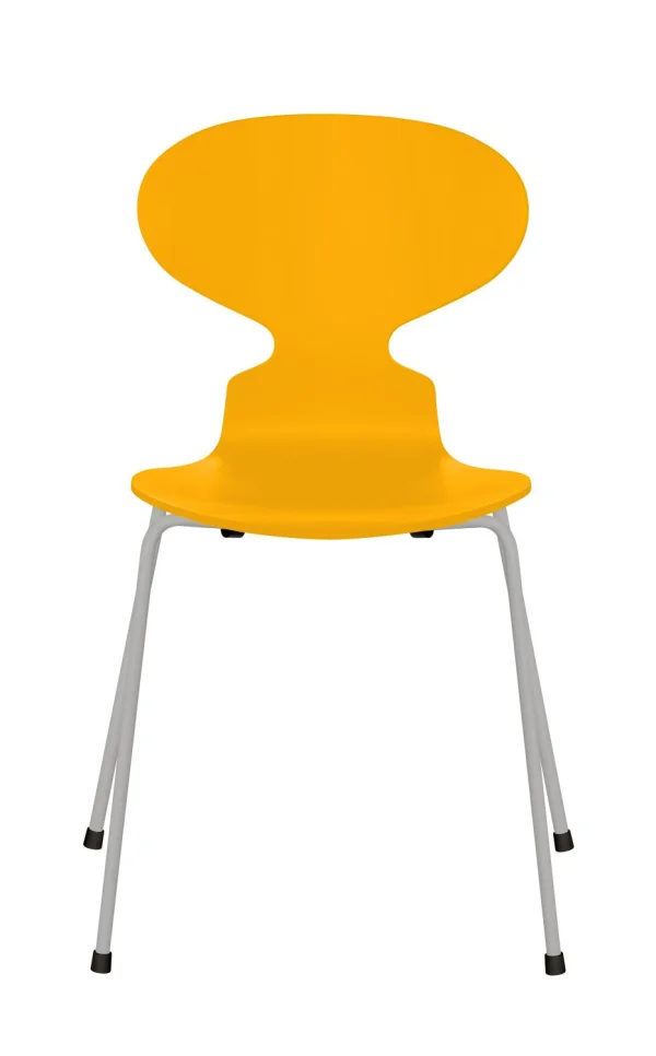 Fritz Hansen Ant Stoel - gelakt - true yellow - nine grey