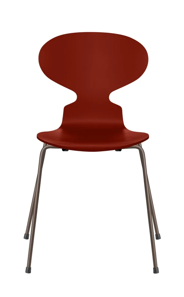 Fritz Hansen Ant Stoel - gelakt - venetian red - brons