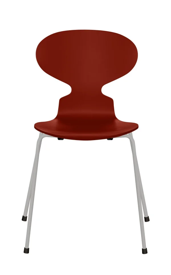 Fritz Hansen Ant Stoel - gelakt - venetian red - nine grey