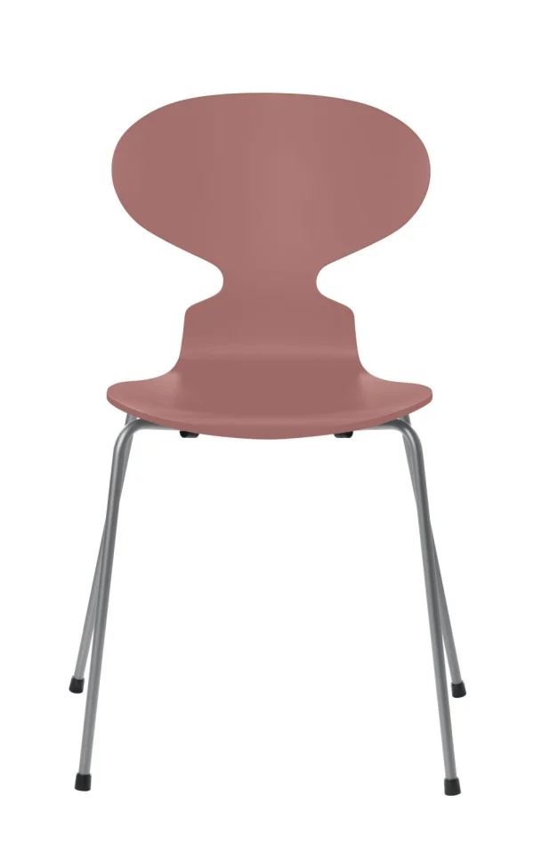 Fritz Hansen Ant Stoel - gelakt - wild rose - zilvergrijs