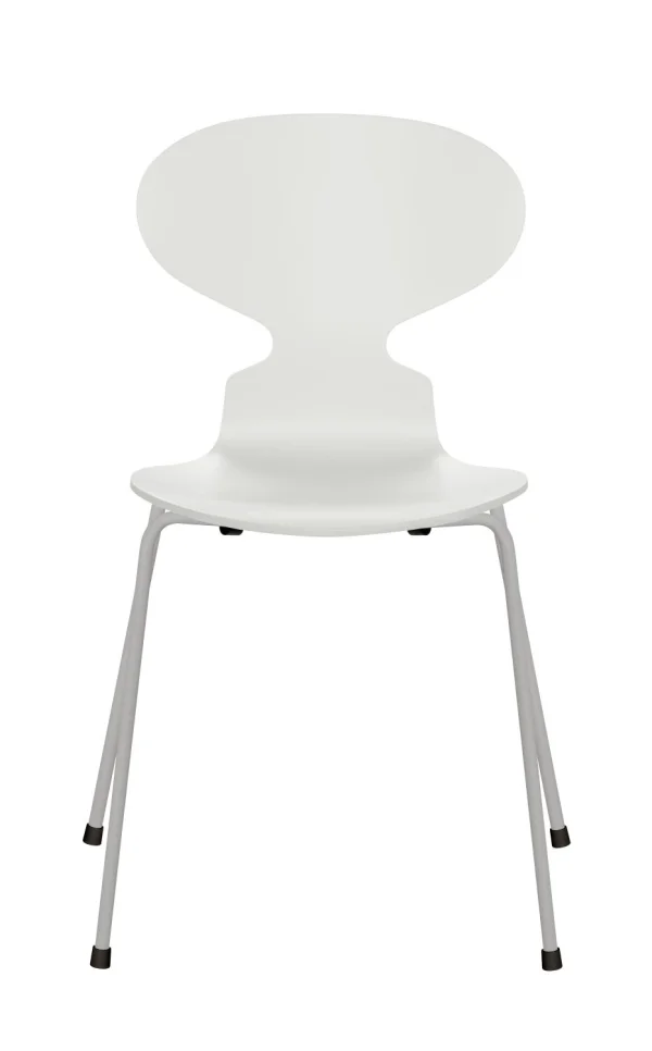 Fritz Hansen Ant Stoel - gelakt - wit - nine grey