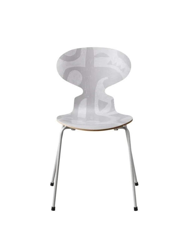 Fritz Hansen Ant Stoel - grijs silhouet - verchroomd