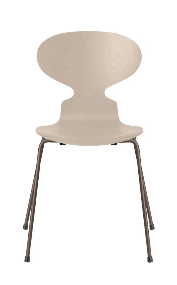 Fritz Hansen Ant Stoel - light beige - brons