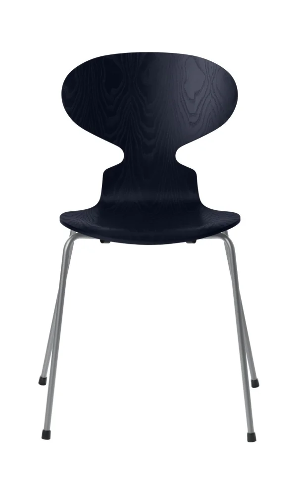 Fritz Hansen Ant Stoel - midnightblue - zilvergrijs