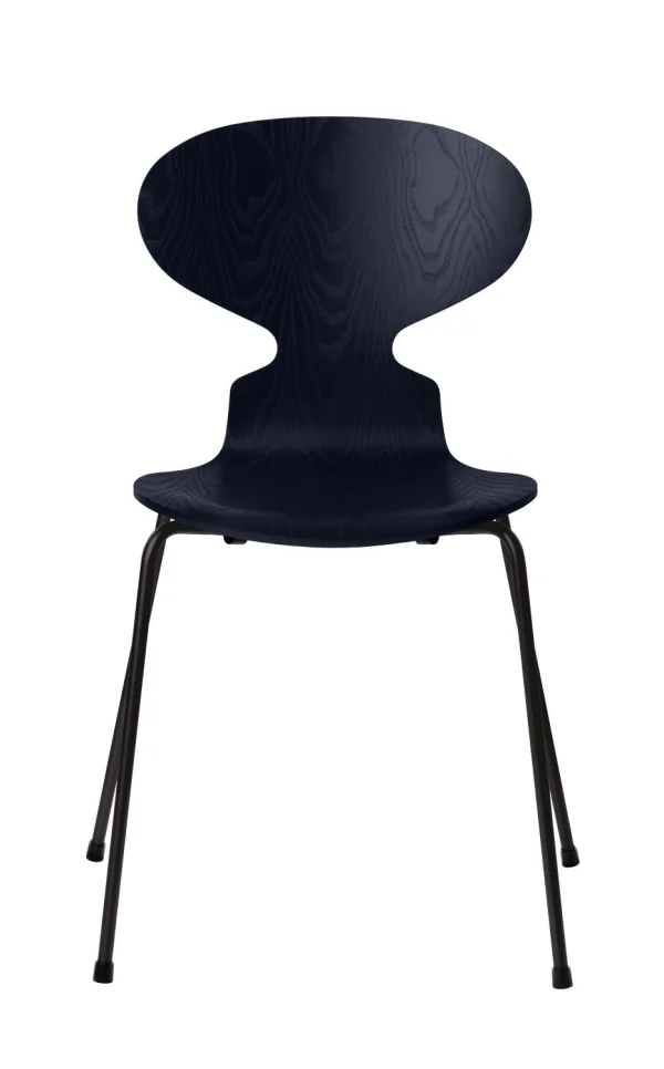 Fritz Hansen Ant Stoel - midnightblue - zwart