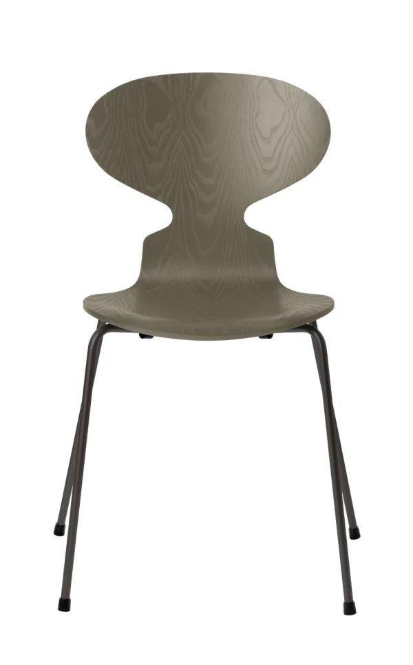 Fritz Hansen Ant Stoel - olive green - grafiet