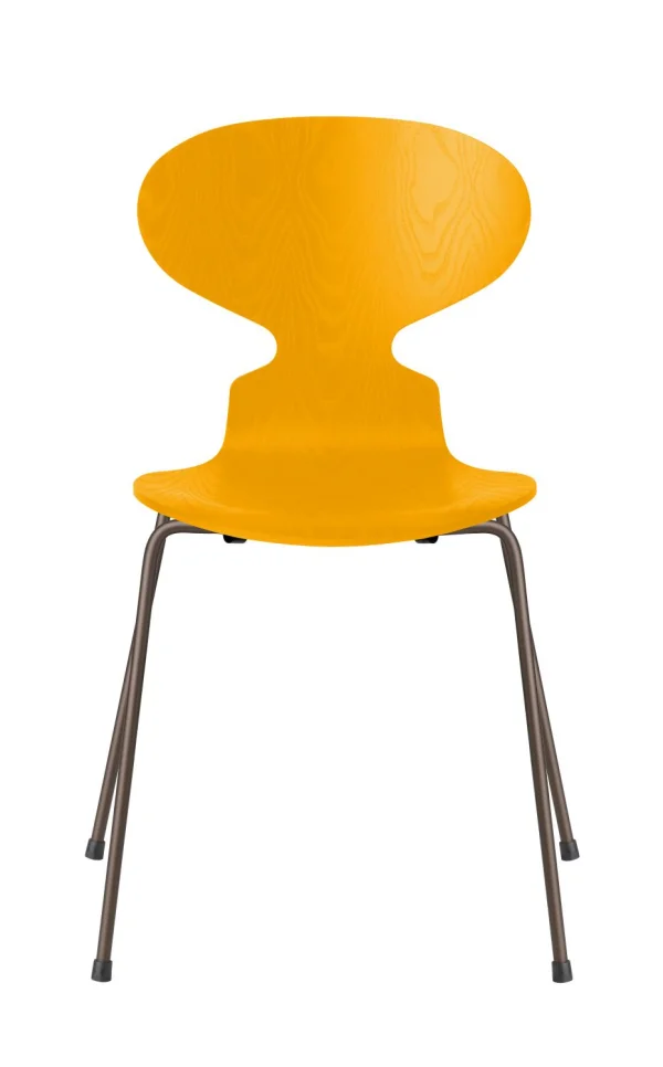 Fritz Hansen Ant Stoel - true yellow - brons