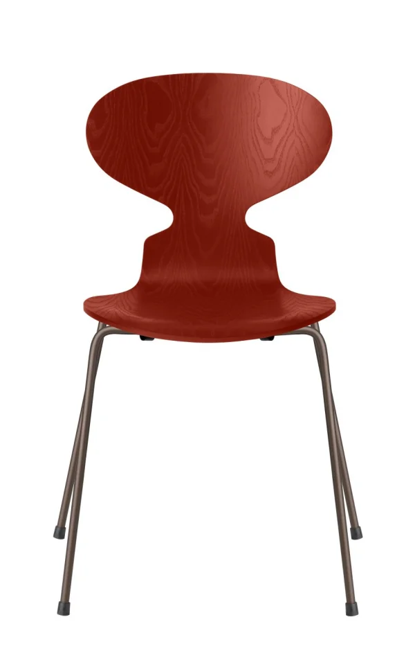 Fritz Hansen Ant Stoel - venetian red - brons