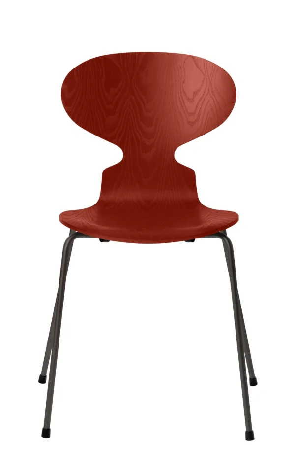 Fritz Hansen Ant Stoel - venetian red - grafiet