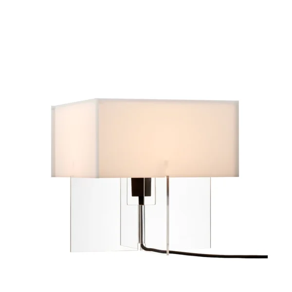 Fritz Hansen Cross-Plex T-300 tafellamp Opaal-onderstel in acryl