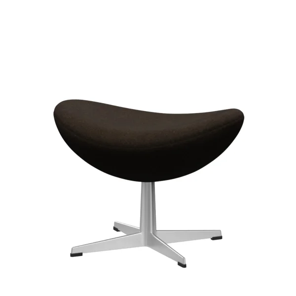 Fritz Hansen Das Ei Voetbank - Kvadrat Divina Melange 280 - aluminium