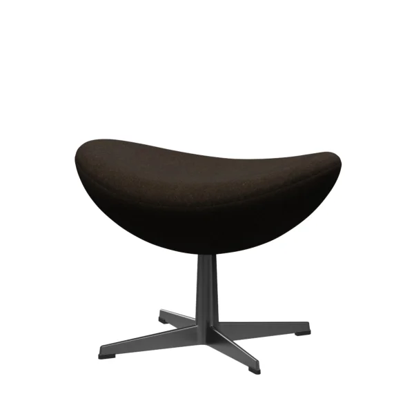 Fritz Hansen Das Ei Voetbank - Kvadrat Divina Melange 280 - zwart