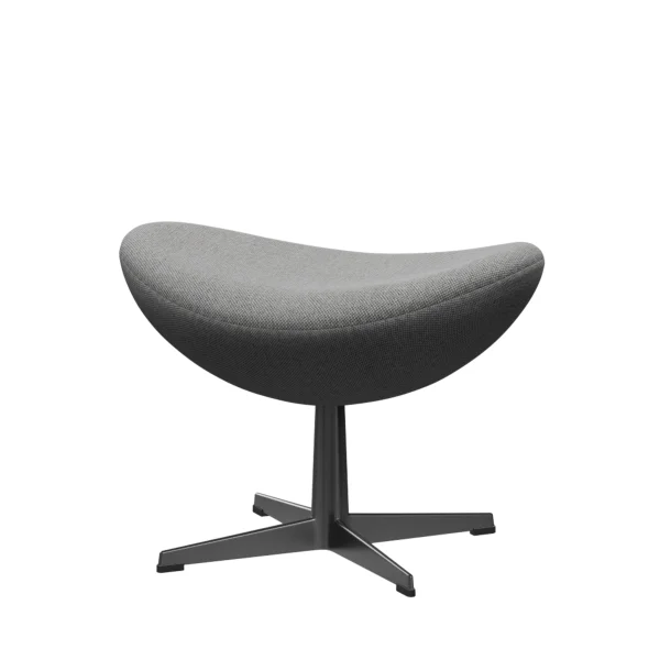 Fritz Hansen Das Ei Voetbank - ReWool 108 wol wit/natuur - zwart