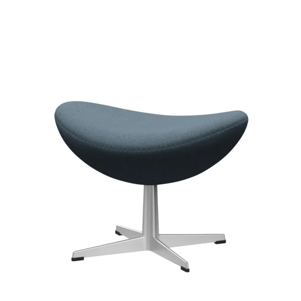 Fritz Hansen Das Ei Voetbank - ReWool 768 naturel/lichtblauw - aluminium