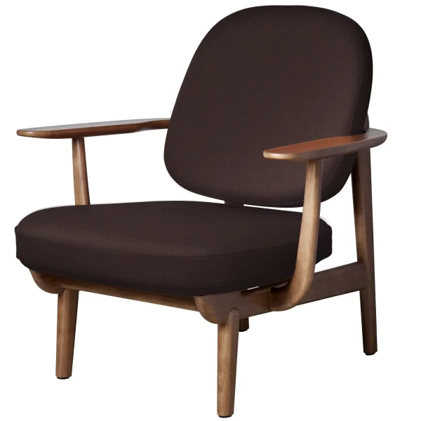 Fritz Hansen Fred Loungefauteuil - JH97 - Christianshavn 1135 - eiken walnoot gebeitst