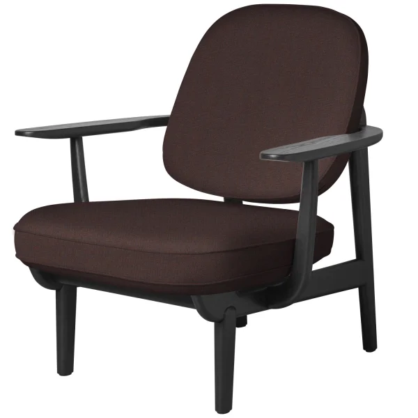 Fritz Hansen Fred Loungefauteuil - JH97 - Christianshavn 1135 - zwart essen