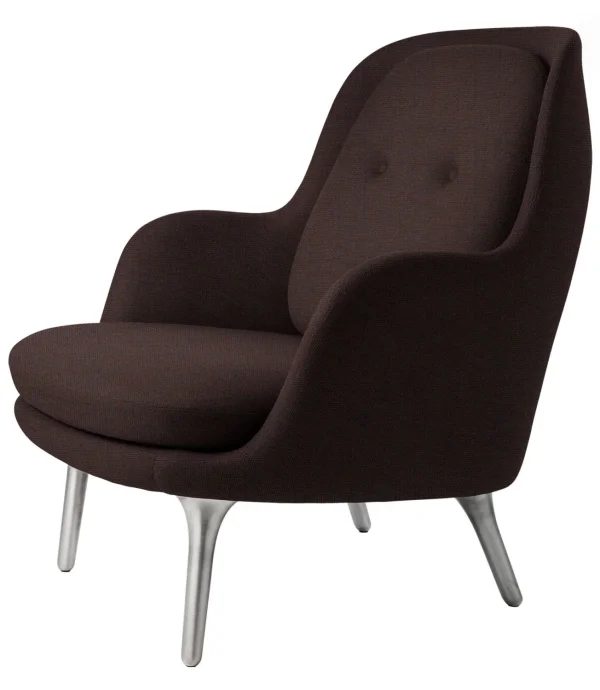 Fritz Hansen Fri Loungefauteuil - Christianshavn 1135 - geborsteld aluminium