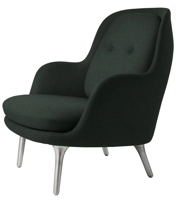 Fritz Hansen Fri Loungefauteuil - Christianshavn 116 - geborsteld aluminium