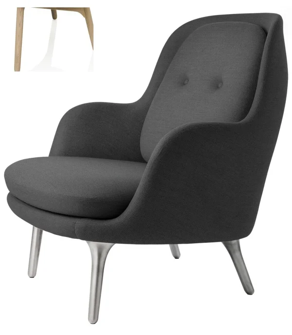 Fritz Hansen Fri Loungefauteuil - Christianshavn 1172 - eiken