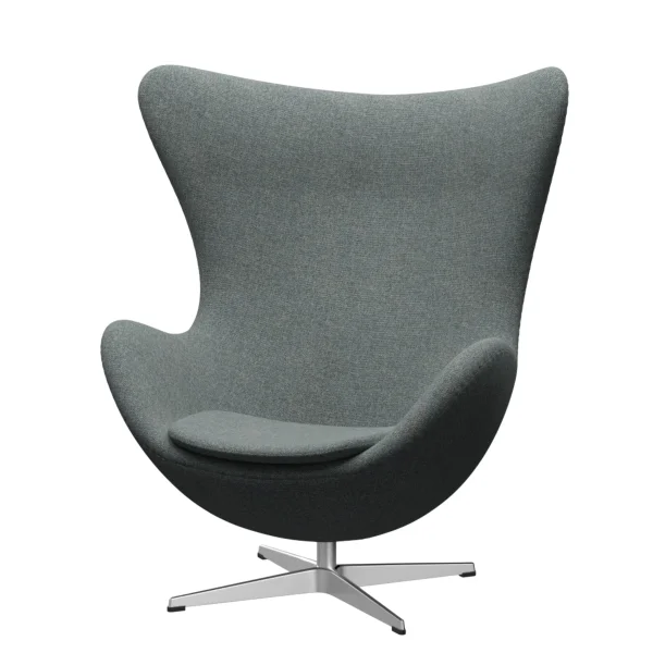 Fritz Hansen Het ei - Hallingdal 130 grey - aluminium