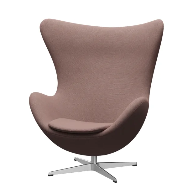 Fritz Hansen Het ei - ReWool 648 lichtroze/natuur - aluminium