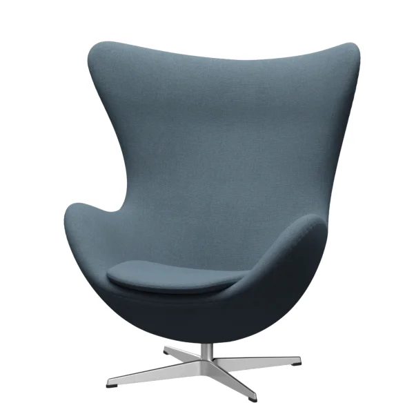 Fritz Hansen Het ei - ReWool 768 naturel/lichtblauw - aluminium