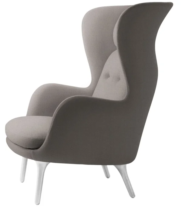 Fritz Hansen RO Loungestoel - Christianshavn 1120 - geborsteld aluminium