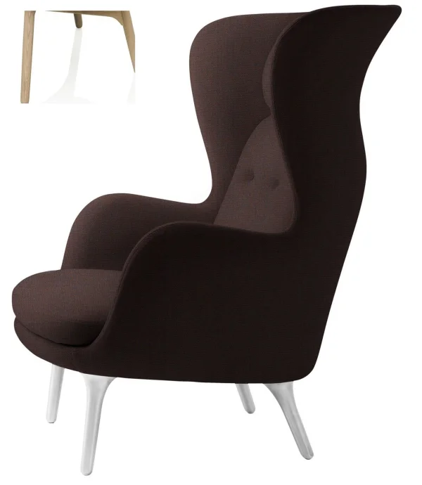 Fritz Hansen RO Loungestoel - Christianshavn 1135 - eiken