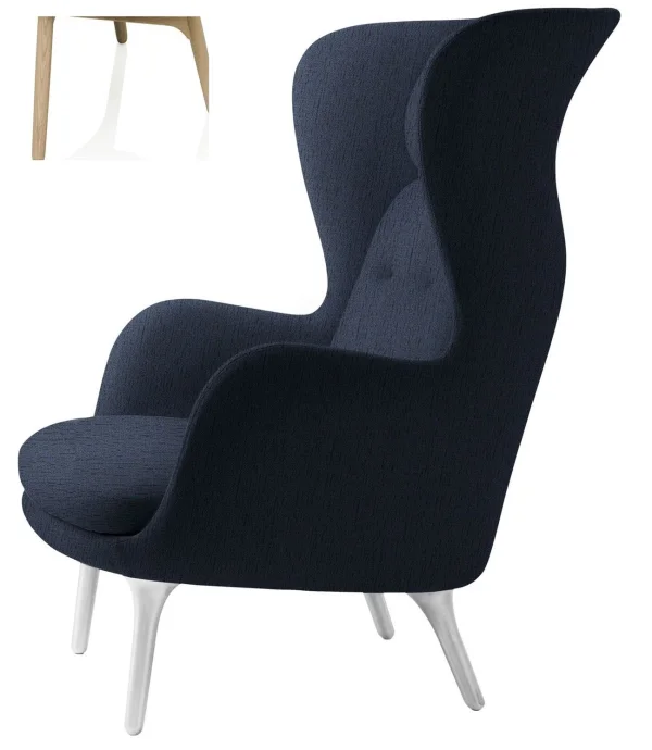 Fritz Hansen RO Loungestoel - Christianshavn 1155 - eiken